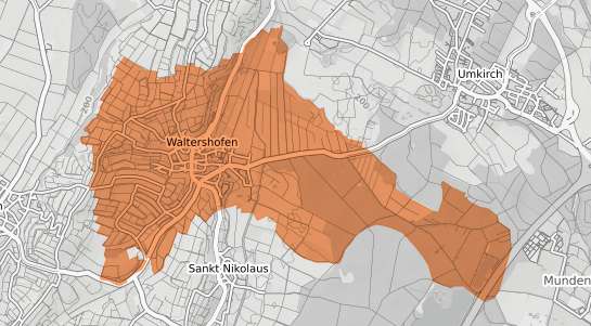 Mietspiegelkarte Freiburg im Breisgau Waltershofen